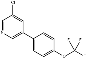 3-chloro-5-(4-(trifluoromethoxy)phenyl)pyridine Structure