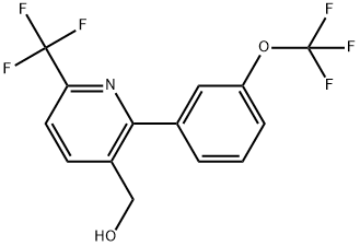 2-(3-(Trifluoromethoxy)phenyl)-6-(trifluoromethyl)pyridine-3-methanol Structure