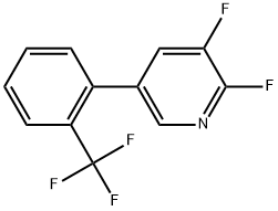 2,3-Difluoro-5-[2-(trifluoromethyl)phenyl]pyridine Structure