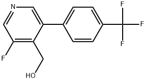 (3-fluoro-5-(4-(trifluoromethyl)phenyl)pyridin-4-yl)methanol Structure