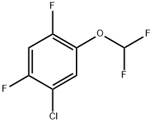 1-chloro-5-(difluoromethoxy)-2,4-difluorobenzene Structure