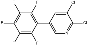 2,3-Dichloro-5-(2,3,4,5,6-pentafluorophenyl)pyridine Structure