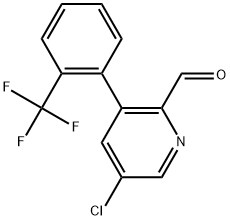 5-Chloro-3-(2-(trifluoromethyl)phenyl)picolinaldehyde Structure