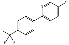 5-chloro-2-(4-(trifluoromethyl)phenyl)pyridine Structure