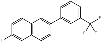 2-Fluoro-6-[3-(trifluoromethyl)phenyl]naphthalene Structure