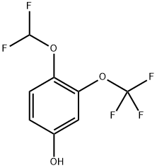 4-(difluoromethoxy)-3-(trifluoromethoxy)phenol Structure