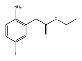 (2-Amino-5-iodo-phenyl)-acetic acid ethyl ester Structure