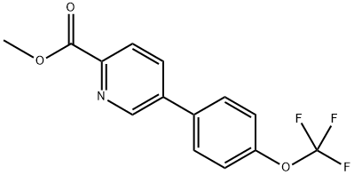 methyl 5-(4-(trifluoromethoxy)phenyl)picolinate Structure