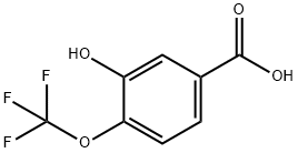 3-Hydroxy-4-(trifluoromethoxy)benzoic acid Structure