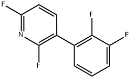 3-(2,3-Difluorophenyl)-2,6-difluoropyridine Structure