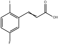 3-(5-Fluoro-2-iodophenyl)-2-propenoic acid Structure