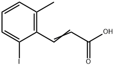 2-Iodo-6-methylcinnamic acid Structure