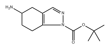 tert-Butyl 5-amino-4,5,6,7-tetrahydro-1H-indazole-1-carboxylate Structure