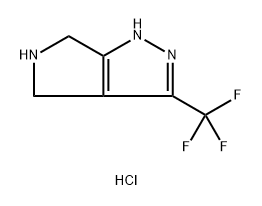 1,4,5,6-Tetrahydro-3-(trifluoromethyl)pyrrolo-3,4-c-pyrazole hydrochloride Structure