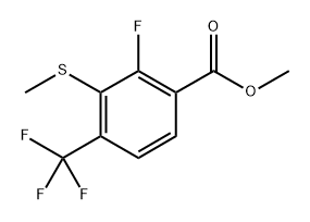 Methyl 2-fluoro-3-(methylthio)-4-(trifluoromethyl)benzoate Structure