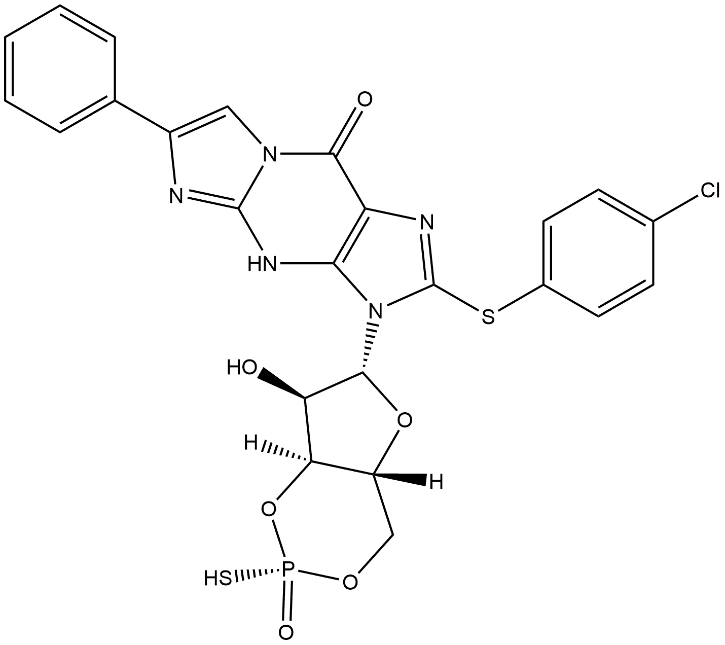 Sp-8-pCPT-PET-cGMPS Structure