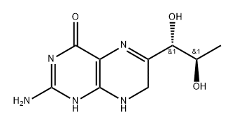 2-Amino-6-((1S,2R)-1,2-dihydroxypropyl)-7,8-dihydropteridin-4(3H)-one Structure