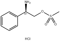 Benzeneethanol, β-amino-, methanesulfonate (ester), hydrochloride, (R)- (9CI) 구조식 이미지