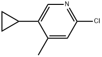 2-Chloro-5-cyclopropyl-4-methylpyridine Structure