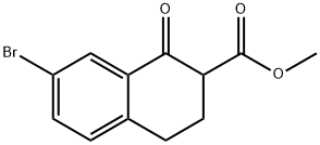 Methyl 7-bromo-1-oxo-1,2,3,4-tetrahydronaphthalene-2-carboxylate Structure