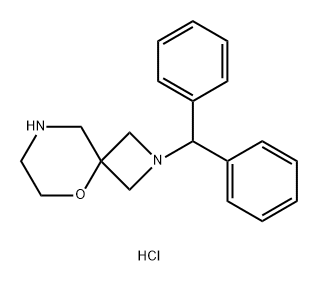 2-Benzhydryl-5-oxa-2,8-diaza-spiro[3.5]nonane dihydrochloride 구조식 이미지