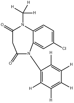 Clobazam-d8 Structure