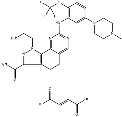 Onvansertib fumarate Structure