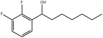 2,3-Difluoro-α-hexylbenzenemethanol Structure