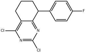 2,4-dichloro-8-(4-fluorophenyl)-5,6,7,8-tetrahydroquinazoline Structure