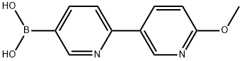 B-(6'-Methoxy[2,3'-bipyridin]-5-yl)boronic acid 구조식 이미지