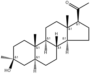 Pregnan-20-one, 3-hydroxy-3-methyl-, (3β,5α)- 구조식 이미지