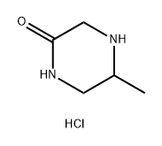 2-Piperazinone, 5-methyl-, hydrochloride (1:1) Structure