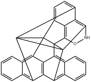 3,12,16C,4,6B,11-ETHANEDIYLIDYNE-2-H-BENZ(3'',4'')ACEANTHRYLENO- (1'',2'',2,3)INDENO(7,1-DE)-1,2-OXAZINE Structure