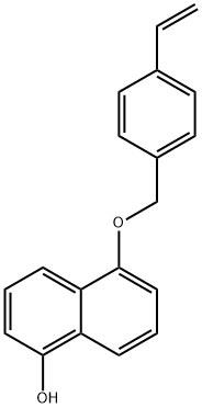5-[(4-Ethenylphenyl)methoxy]-1-naphthalenol 구조식 이미지