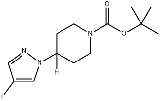 tert-butyl 4-d-4-(4-iodo-1H-pyrazol-1-yl)piperidine-1-carboxylate Structure