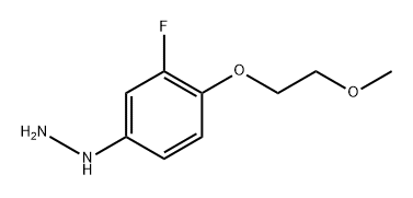 (3-Fluoro-4-(2-methoxyethoxy)phenyl)hydrazine Structure