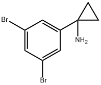 l-(3, 5- DIBROMOPHENYL)CYCLOPROPAN- 1-AMINE Structure