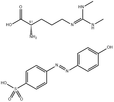 NG,NGμ-Dimethyl-L-arginine di(p-hydroxyazobenzene-pμ-sulfonate) salt 구조식 이미지