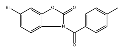 6-bromo-3-(4-methylbenzoyl)-2(3H)-benzoxazolone 구조식 이미지