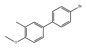 1-Bromo-4-(4-methoxy-3-methylphenyl)benzene Structure