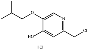 2-(Chloromethyl)-5-isobutoxypyridin-4-ol hydrochloride Structure