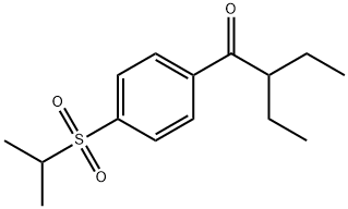 2-Ethyl-1-[4-[(1-methylethyl)sulfonyl]phenyl]-1-butanone Structure