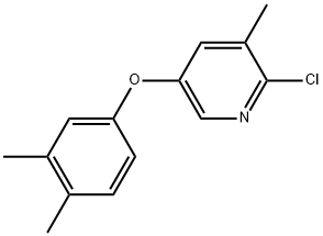 2-Chloro-5-(3,4-dimethylphenoxy)-3-methylpyridine Structure