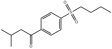 1-[4-(Butylsulfonyl)phenyl]-3-methyl-1-butanone Structure
