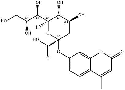 4-Methylumbelliferyl3-deoxy-D-glycero-a-D-galacto-2-nonulosonicacid Structure