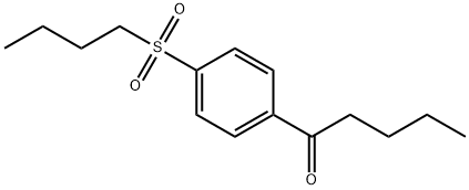 1-[4-(Butylsulfonyl)phenyl]-1-pentanone Structure