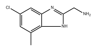 (6-chloro-4-methyl-1H-benzo[d]imidazol-2-yl)methanamine Structure