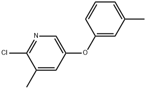 2-Chloro-3-methyl-5-(3-methylphenoxy)pyridine Structure