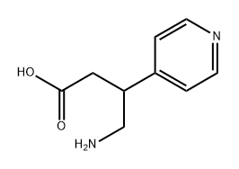 4-Pyridinepropanoic acid, β-(aminomethyl)- Structure