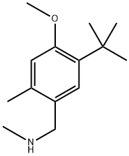 5-(1,1-Dimethylethyl)-4-methoxy-N,2-dimethylbenzenemethanamine Structure